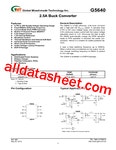 G5640 데이터시트(PDF) - Global Mixed-mode Technology Inc