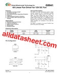 G9941 데이터시트(PDF) - Global Mixed-mode Technology Inc