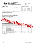 H8205 Datasheet(PDF) - Hi-Sincerity Mocroelectronics