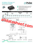 H1112NL Datasheet(PDF) - Pulse A Technitrol Company