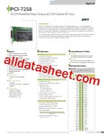PCI-7258 데이터시트(PDF) - List of Unclassifed Manufacturers