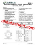 G1614 Datasheet(PDF) - Global Mixed-mode Technology Inc