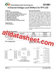 G1581 Datasheet(PDF) - Global Mixed-mode Technology Inc