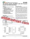 G1438 Datasheet(PDF) - Global Mixed-mode Technology Inc