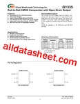 G1335 Datasheet(PDF) - Global Mixed-mode Technology Inc