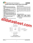 G2009 Datasheet(PDF) - Global Mixed-mode Technology Inc