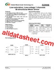 G2006 Datasheet(PDF) - Global Mixed-mode Technology Inc