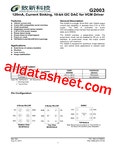 G2003 Datasheet(PDF) - Global Mixed-mode Technology Inc