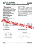 G2986 Datasheet(PDF) - Global Mixed-mode Technology Inc
