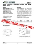 G2619 Datasheet(PDF) - Global Mixed-mode Technology Inc