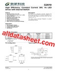 G2610 Datasheet(PDF) - Global Mixed-mode Technology Inc