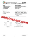 G2605 Datasheet(PDF) - Global Mixed-mode Technology Inc
