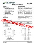 G2581 Datasheet(PDF) - Global Mixed-mode Technology Inc