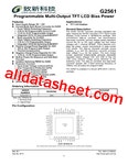 G2561 Datasheet(PDF) - Global Mixed-mode Technology Inc