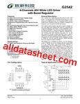 G2542 Datasheet(PDF) - Global Mixed-mode Technology Inc