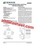 G2541 Datasheet(PDF) - Global Mixed-mode Technology Inc