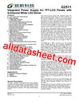 G2511 데이터시트(PDF) - Global Mixed-mode Technology Inc