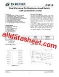 G5016 데이터시트(PDF) - Global Mixed-mode Technology Inc