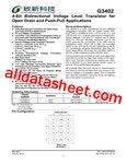 G3402 데이터시트(PDF) - Global Mixed-mode Technology Inc
