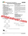 G5258 데이터시트(PDF) - Global Mixed-mode Technology Inc