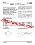 G5503 Datasheet(PDF) - Global Mixed-mode Technology Inc