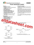 G5461 데이터시트(PDF) - Global Mixed-mode Technology Inc