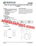 G5356 Datasheet(PDF) - Global Mixed-mode Technology Inc