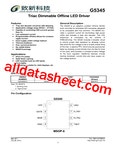 G5345 Datasheet(PDF) - Global Mixed-mode Technology Inc