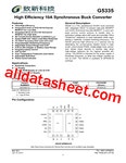 G5335 Datasheet(PDF) - Global Mixed-mode Technology Inc