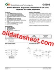 G5302 Datasheet(PDF) - Global Mixed-mode Technology Inc