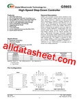 G5603 Datasheet(PDF) - Global Mixed-mode Technology Inc