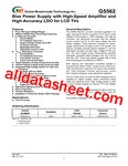 G5562 Datasheet(PDF) - Global Mixed-mode Technology Inc