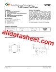 G990 데이터시트(PDF) - Global Mixed-mode Technology Inc