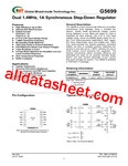 G5699 데이터시트(PDF) - Global Mixed-mode Technology Inc