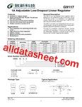 G9117 데이터시트(PDF) - Global Mixed-mode Technology Inc