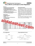 G9093 데이터시트(PDF) - Global Mixed-mode Technology Inc
