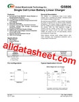 G5806 데이터시트(PDF) - Global Mixed-mode Technology Inc