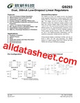 G9293 Datasheet(PDF) - Global Mixed-mode Technology Inc