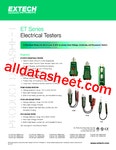 ET38 Datasheet(PDF) - Extech Instruments Corporation.