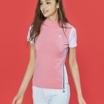 골프쇼핑은 골핑에서 | [르꼬끄골프] [20SS 신상]여성 하이브리드 스웨터 집업 반팔 (G0122LKP34)