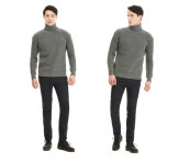 [플레이어]15년 연속 멀티샵 랭키 1위 J2FW1KT8530_GY_PL 소프트 터치 베이직 터틀넥 니트_J2FW1KT8530_GY