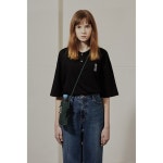 커스텀멜로우(CUSTOMELLOW) [TIM LAHAN] melting tire collar t-shirt_CWTAM19486BKX - 119,000원 | 무신사 스토어