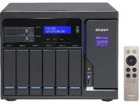 QNAP High Performance 8 bay (6+2) NAS/iSCSI IP-SAN. Intel Skylake Core i5 3.6 GHz Quad Core, 16GB RAM, 10G-ready, 450W power... 
