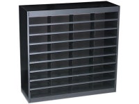 Safco 9221BLR Steel/Fiberboard E-Z Stor Sorter, 36 Sections, 37 1/2 x 12 3/4 x 36 1/2, Black-Newegg.com