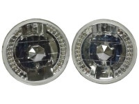 5 3/4 Round Crystal Clear LED Sealed Beam Conversion headlights H5006 H5506 - Newegg.com