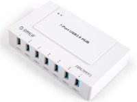 ORICO H9978-U3 7-Port USB 3.0 SuperSpeed Hub with 36W Power Adapter - VIA VL812 Chipset - Windows, Mac OS X, and Linux Support... 