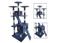BestPet 9073 73" Cat Tree Scratcher Play House Condo Furniture - Navy Blue-Newegg.com