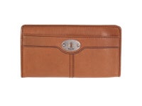 Fossil Womens Marlow Zip Clutch Wallet, Chestnut-Newegg.com