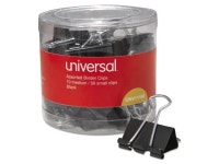 Innovera 09001201 Medium/Small Binder Clips, 5/8 Inch , 3/8 Inch Capacity, 1 1/4 Inch , 3/4 Inch Wide, Black, 60/Pk-Newegg.com