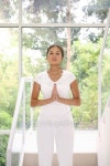An asian woman stands in prayer position practicing yoga. 이미지 (78027655) - 게티이미지뱅크 An asian woman stands in prayer... 